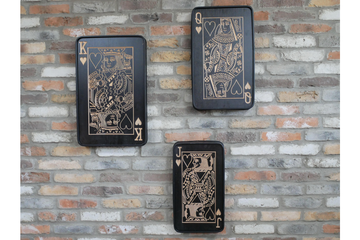 Set of Three Playing Cards
