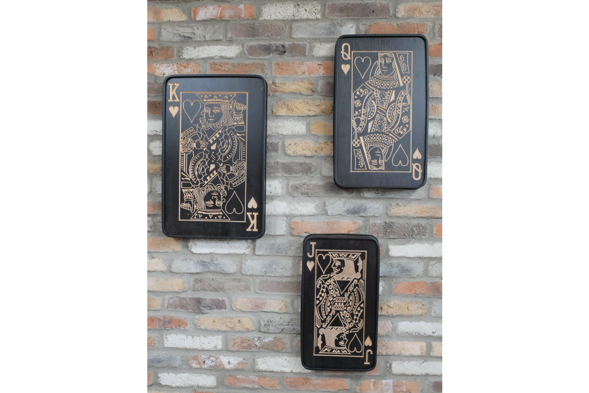 Set of Three Playing Cards
