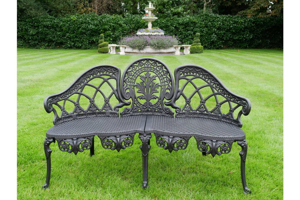 Black Aluminium Bench