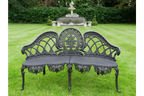 Black Aluminium Bench