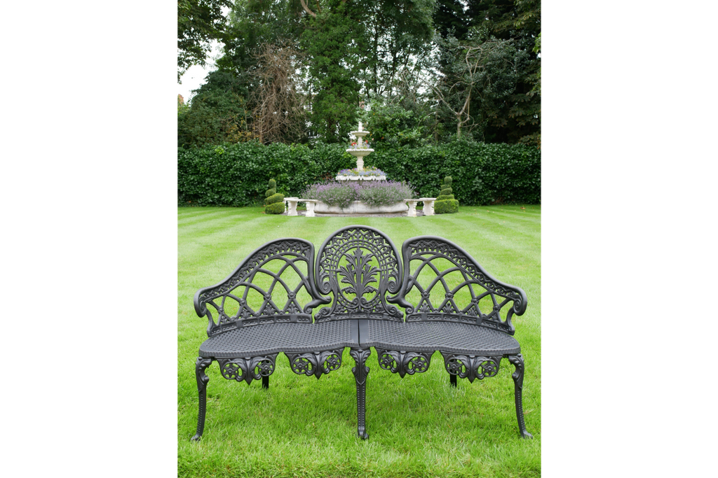Black Aluminium Bench