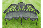 Black Aluminium Bench