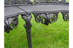Black Aluminium Bench