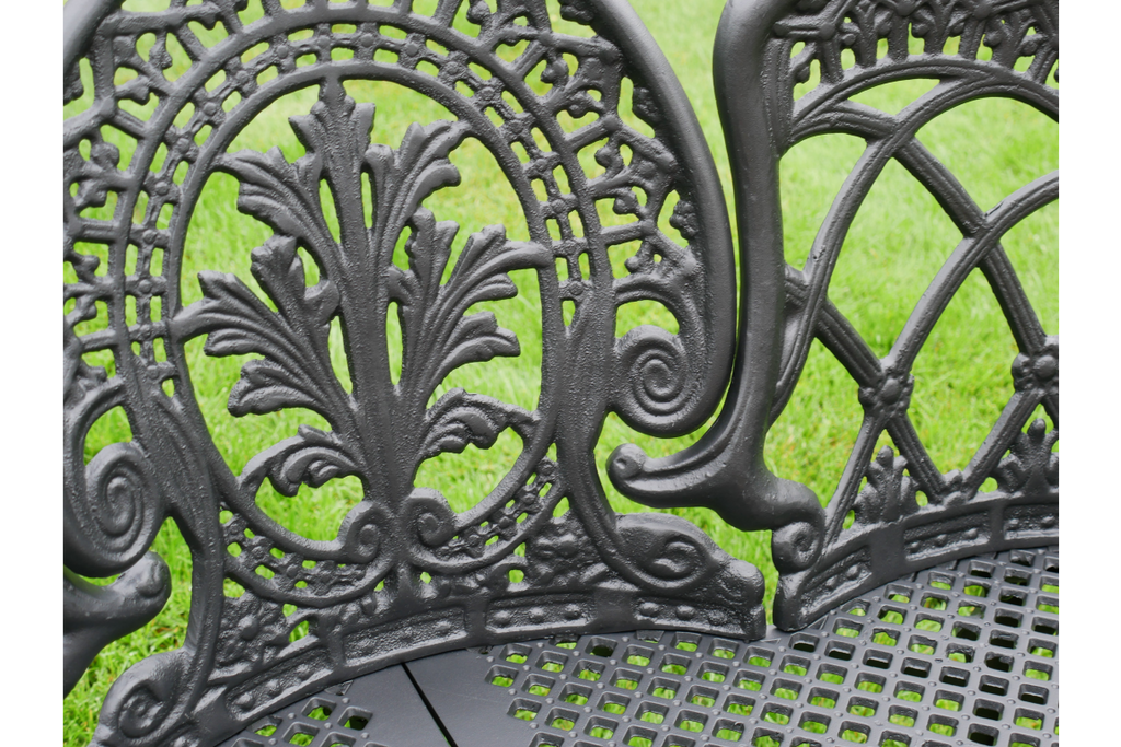 Black Aluminium Bench