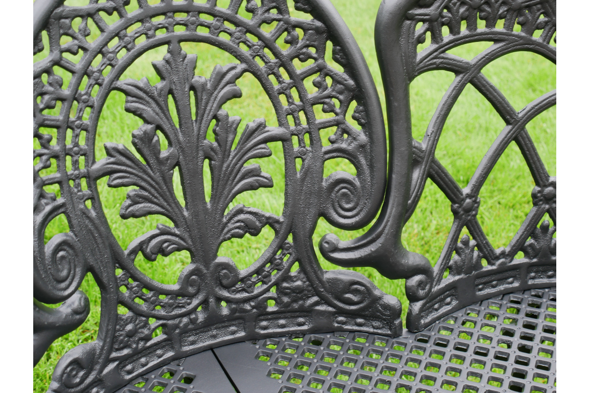 Black Aluminium Bench