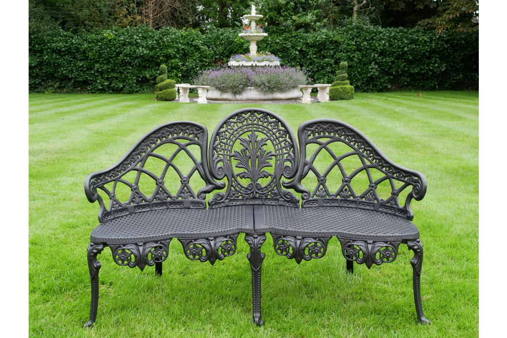 Black Aluminium Bench