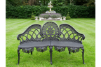 Black Aluminium Bench