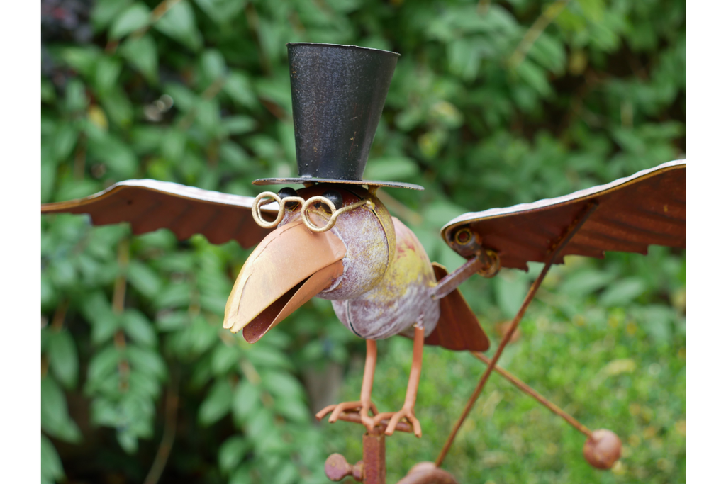 Bird with Top Hat Stake