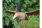 Bird with Top Hat Stake