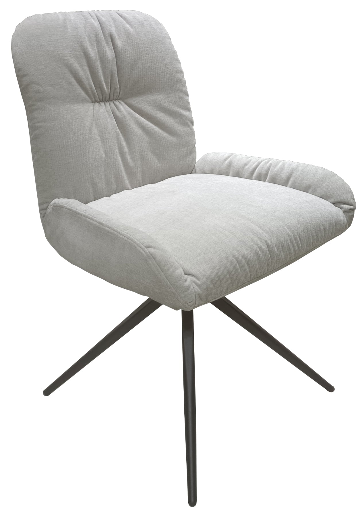 Cairn Motion Dining Table & 6 Light Grey Chairs