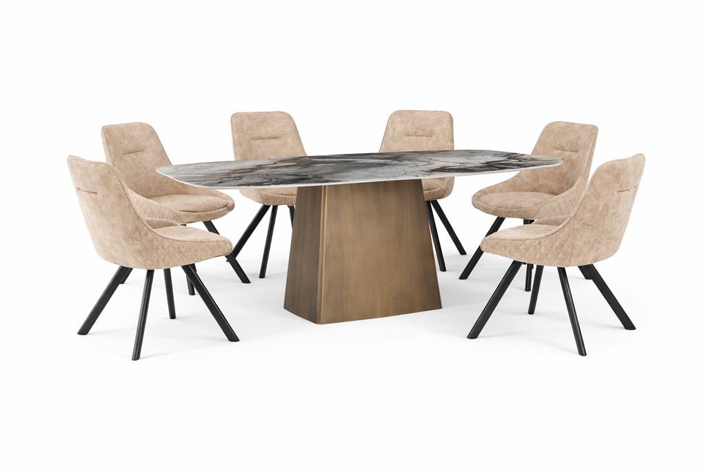 Chicago Dining Table & 6 Dining Chairs