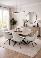 Delta Extending Dining Table & 6 Magnus Dining Chairs